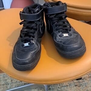 Nike Air Force 1 Black High-Top Sneakers